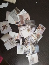 Mohamm-pegatinas en caja de estilo de vida para chica, pegatinas escamas de decoración de flores, libro de paisaje Ins, regalo escolar, 45 Uds.