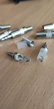 Plug-Connector Jack-Adapter Stereo-Plug Soldering-Wire-Terminals Metal with 5pcs