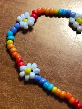 HangZhi-Pulseras de margaritas coreanas con flores, coloridas y transparentes, hechas a mano, elásticas, joyería, novedad de 2020