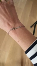 RIR de acero inoxidable mamá pulsera de enlace de cadena de oro pulsera regalo para el Día DE LA Madre nueva mamá regalos