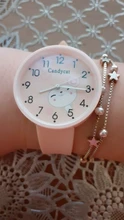 Las niñas lindo diseño de gatos niños reloj de mujer Simple reloj de cuarzo Casual señoras pulsera de moda los niños relojes mejor regalo