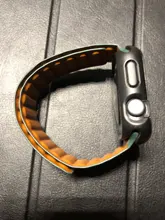 Correa de cuero para Apple watch, correa de 44mm, 40mm, 38mm, 42mm, 1:1, Original, con lazo magnético, iWatch seires 5 4 SE 6