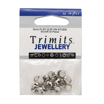 370/01 rivets Round 6mm, silver, 30 pcs/pack, Impex
370/01 rivets Round 6mm, silver, 30 pcs/pack, Impex