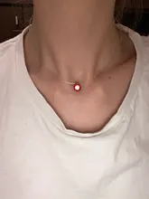 Collar de hilo de pescar transparente para mujer, gargantilla de diamantes de imitación, colgante de cadena Invisible, joyería femenina