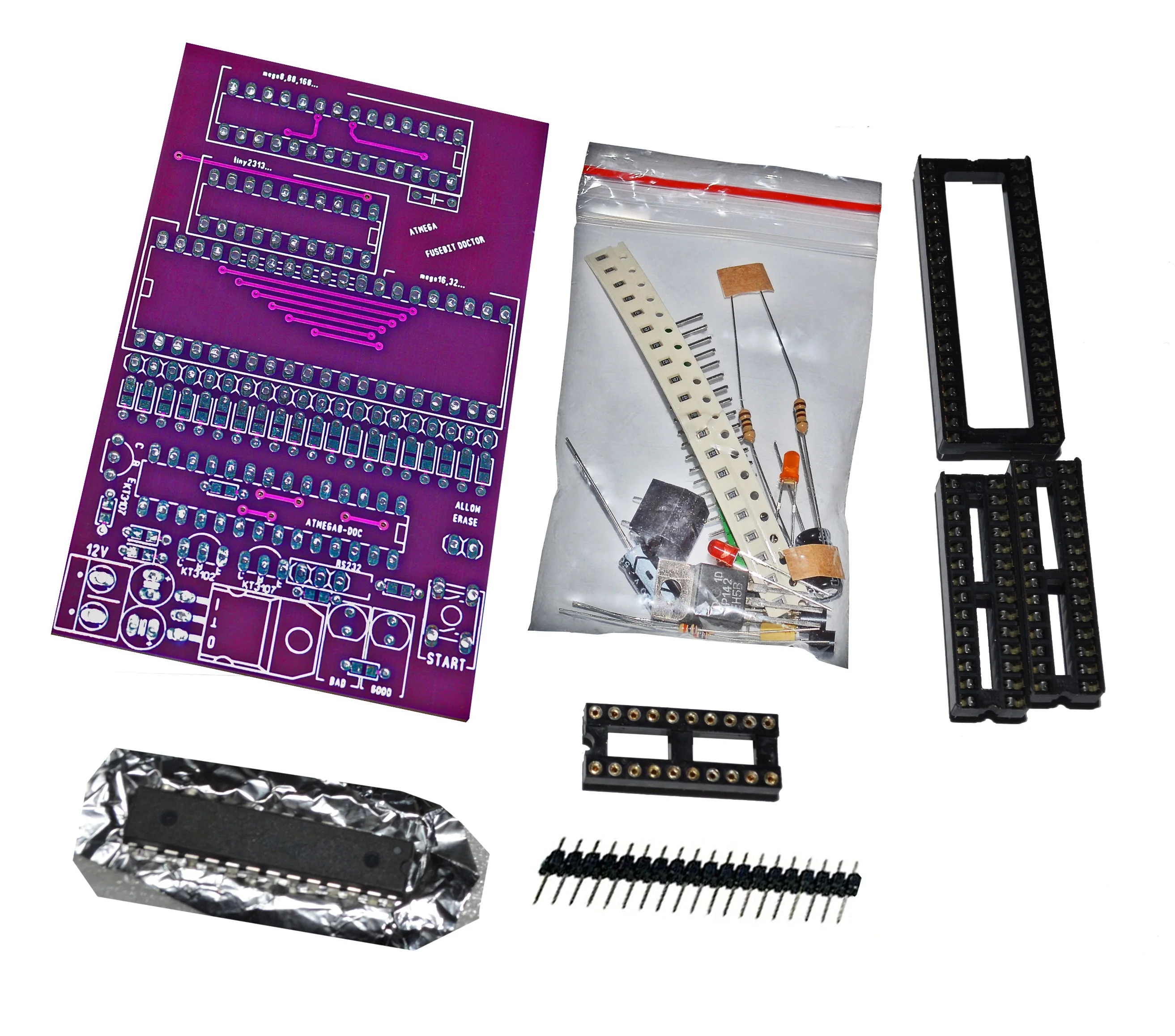 Набор для сборки Atmega fusebit doctor исправление фьюзов МК AVR DIY kit DC Module | Электронные