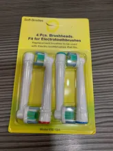 Oral B cabezales de cepillo de dientes eléctrico de archivos adjuntos cepillo espaà a 4 unids/pack limpieza precisa acción cruzada 3D blanco