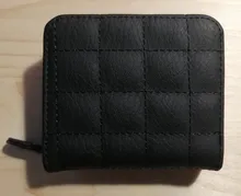 Billeteras cortas de piel sintética para mujer, carteras a cuadros, tarjetero de nobuk, cartera pequeña con cremallera, monedero