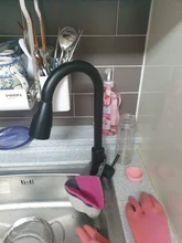 Grifo giratorio de acero inoxidable tipo tracción grifo mezclador de agua de cocina boquilla de pulverización de manguera de conexión rápida rociador de ducha de bola de gravedad