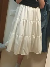 De las mujeres de la moda una línea falda de tul elástico cintura alta fiesta largo Maxi falda