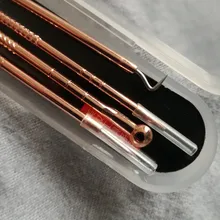 Comedone-utensilio para quitar espinillas y granos al vacío, utensilio para quitar espinillas y granos de acné, herramienta negra para el cuidado de la piel facial, 1/ 4 Uds.