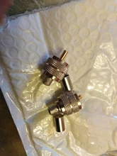 Conector de crimpado macho PL259 UHF, conector RF para adaptador RG8 RG6 RG58 RG316, 2 uds.