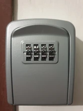 Caja de bloqueo de llave de aleación de Zinc montada en la pared, caja de seguridad, resistente a la intemperie, combinación de 4 dígitos, cerradura de almacenamiento, caja de seguridad para interiores y exteriores