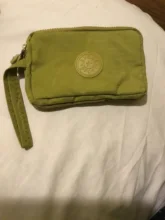 Bolso de teléfono sólido Simple para mujer, cartera corta de tres capas con cremallera, monedero de gran tamaño, UK, nuevo