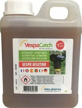 Attractant wasp ASIATICA SCOOTER CATCH 1L. Wasp ASIATICA.VELUTINA. Bees. Beekeeping.
Attractant wasp ASIATICA SCOOTER CATCH 1L. Wasp ASIATICA.VELUTINA. Bees. Beekeeping.
