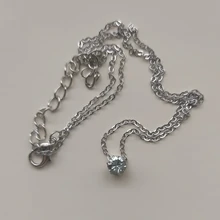 De circón brillante Invisible transparente delgada línea collar Simple gargantilla joyería de las mujeres de Collana joyería Kolye Collares Collier Femme