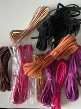 5mm 5m/rollo de Multi-Color de cordón imitación de gamuza de terciopelo coreano de cuero cuerda para DIY hecho a mano joyería encontrar accesorios HK040