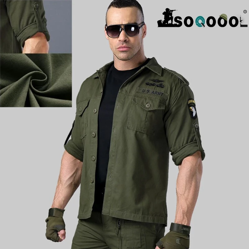SOQOOOL Camo Long Sleeve Tactical Shirt Army Fan Combat Training Clothes Military Tops Mens Spring Autumn Outwear coat jacket
SOQOOOL Camo Long Sleeve Tactical Shirt Army Fan Combat Training Clothes Military Tops Mens Spring Autumn Outwear coat jacket