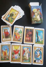 Cartas para juegos de mesa de Tarot de gatos blancos, guía en PDF, cubierta de Tarot inglés, juego de cartas de fiesta para niñas y mujeres