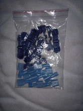 Conectores rápidos de Cable eléctrico, Terminal a presión de Cable de bloqueo de empalme, terminales eléctricos de crimpado, conector de Cable a prueba de agua, 50 uds. (25 juegos)