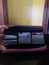 36-Cards Purse Credit-Card-Holder Wallet Women Anti-Theft Travel Passport Rfid Blocking