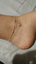 KINFOLK tobilleras mujer de moda Simple de oro corazón mujer pulseras tobilleras para mujer tobillera pie enlace joyería tobillera pulsera de cadena de la