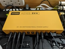 VITOOS-fuente de alimentación de pedal con efecto de AD10S-SV4, filtro completamente aislado, reducción de ruido de onda, alta potencia