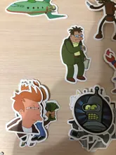 Animaciones de dibujos animados para niños, pegatinas de Futurama, grafiti personalizado, equipaje decorativo, impermeable, juguetes de pegatinas, 10/50 Uds.