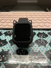 Funda protectora para Apple Watch 4, 5, 6 se, 40mm, 44mm, silicona suave con un dibujo animado, orejas de gato, iWatch Series 3, 2, 42mm y 38mm