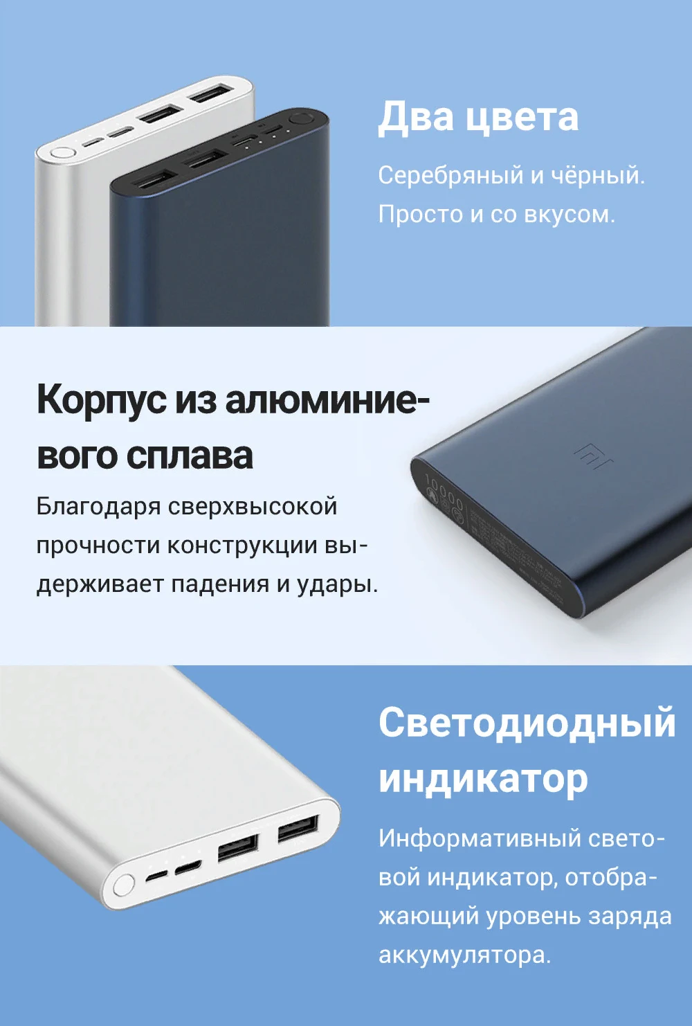 Xiaomi 10000mah Power Bank 3 Fast