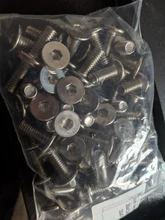 Tornillo hexagonal de acero inoxidable, cabeza de oblea plana ultrafina, superbajo, M2, M2.5, M3, M4, M5, M6, M8, 304, 5-50p