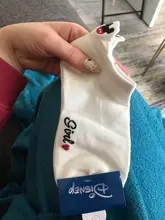 Disney-calcetines con bordado de dibujos animados para mujer, de algodón, finos, de verano, 1 par