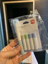 Rotulador de pegamento sólido para escuela y oficina, accesorios portátiles de papelería, creativo, reemplazable, tipo de rotulador, 1 unidad + 4CS