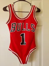 Bikini deportivo de una pieza para mujer, traje de baño rojo con eslogan, 2 colores, 2018