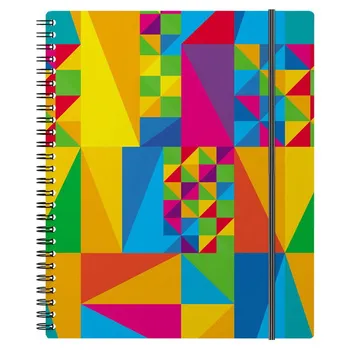 Notebook general with plastic cover on the spiral Arlecchino, A5 +, 80 sheets, Cage, on an elastic band erichkrause 45969ek
Notebook general with plastic cover on the spiral Arlecchino, A5 +, 80 sheets, Cage, on an elastic band erichkrause 45969ek