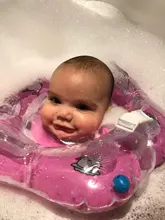 Accesorios de natación para bebé, tubo de Anillo para el cuello, flotador infantil de seguridad para el baño, flamenco inflable, agua inflable