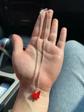 Gargantilla de mariposa acrílica deslumbrante, collar con cadena de diamantes de imitación, collar sencillo de Color blanco y negro, joyería Coreana de Animal