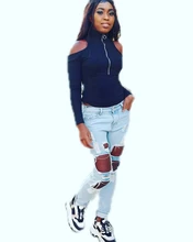 Rockmore gótico Bodycon cremallera Bodysuit mujeres algodón señoras Bodysuits ahuecado manga larga monos Streetwear otoño