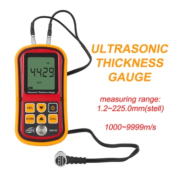 Mini LCD Digits Intelligent Handhold Ultrasonic Thickness Gauge GM100 Measurement Thickness Tools 1.2 to 200MM Sound Meter 
Mini LCD Digits Intelligent Handhold Ultrasonic Thickness Gauge GM100 Measurement Thickness Tools 1.2 to 200MM Sound Meter