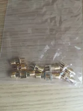 Adaptador de conector hembra SMA, borde de soldadura PCB, montaje recto RF, toma de conexión de cobre, 10 Uds.