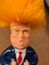 Set de cepillos para inodoro, Set de accesorios de limpieza de baño con escobillas originales de papel higiénico, Donald Trump