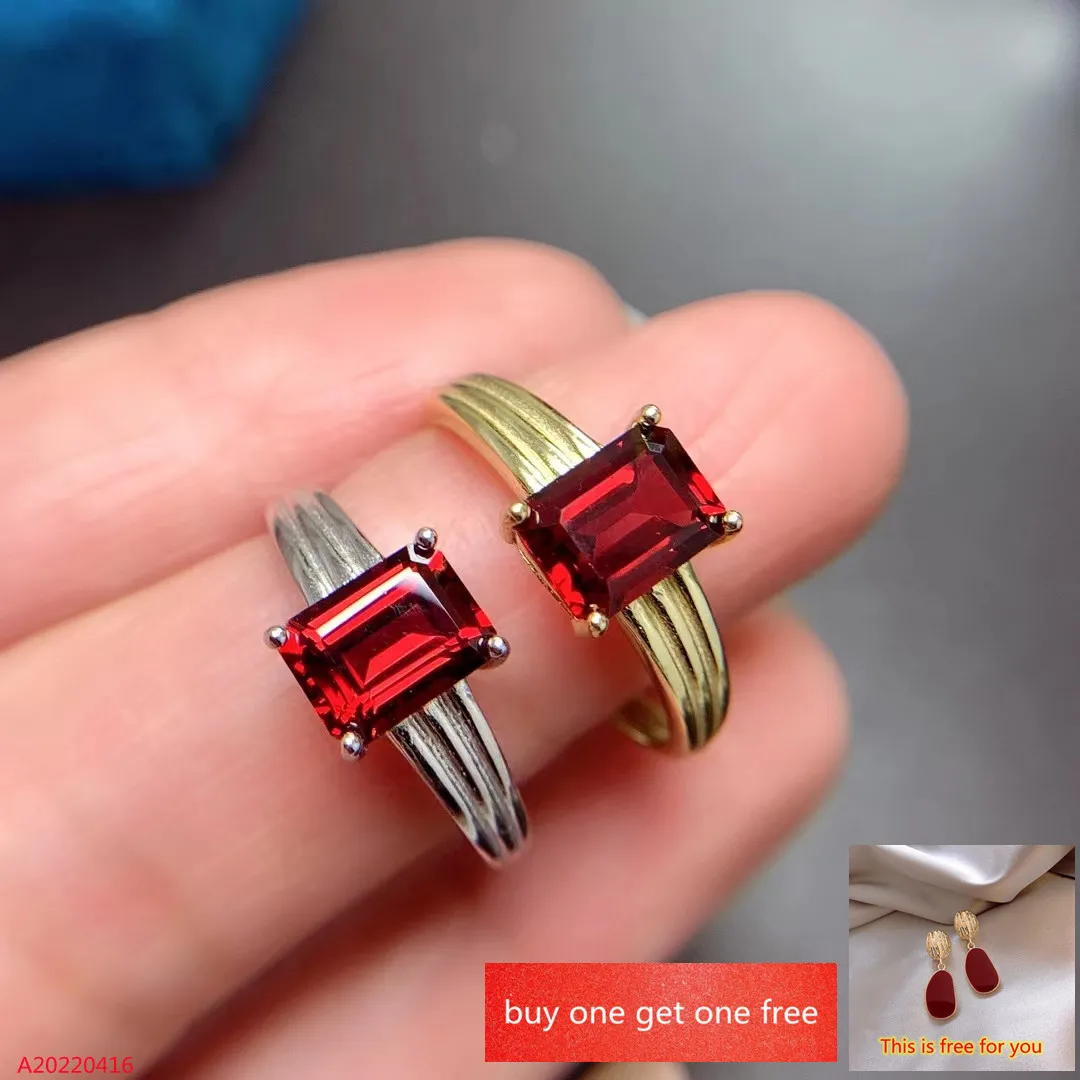 Fine Jewelry 925 Sterling Silver Natural Gemstone Garnet Girls Women's Ring Square Support Recheck Gold Platinum
Fine Jewelry 925 Sterling Silver Natural Gemstone Garnet Girls Women's Ring Square Support Recheck Gold Platinum