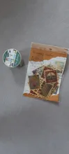 Washi tape Vintage para diario, cinta adhesiva de papel de ácido sulúrico, para álbum de recortes, para manualidades