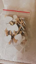 20 Uds Mini romántico amorosa forma de corazón Clips de madera artesanía fotos papeles ropa clavijas casa despedida de soltera decoraciones
