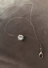 Collares cuadrados de imitación de perlas de cristal para mujer, gran oferta, poder de circonita, hilo de pescar transparente Invisible