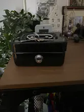 Caja fuerte de acero con cerradura de llave portátil, Mini caja de almacenamiento de dinero de seguridad, moneda oculta, joyería