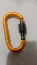 Paracord-Cadena de mosquetones de aluminio de 8cm, Clip de bloqueo rotativo, hebilla de anillo D, llavero, gancho de presión de montaña para acampada, Kit de viaje al aire libre