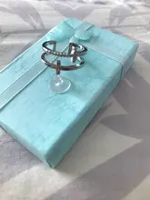 Nueva moda Cubic Zirconia Cruz de cristal anillos de oro doble geométrica anillo ajustable para mujeres de moda hermosa joyería 2021