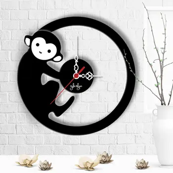 Personalized Cute Monkey Design Wooden Wall Clock 
Personalized Cute Monkey Design Wooden Wall Clock