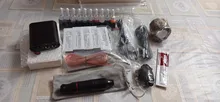Juego completo de máquinas de tatuaje, pistola rotativa, pluma de tatuaje, fuente de alimentación de cartuchos, agujas, máquina para maquillaje permanente, accesorios