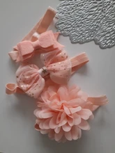 Diadema elástica de flores para bebé, accesorios de fotografía, 3 uds.